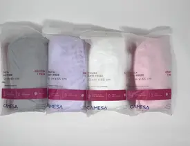 Touca Anti Frizz Camesa Microfibra 25x65cm