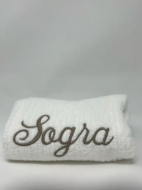Toalha de Rosto Bordada Sogra Classico