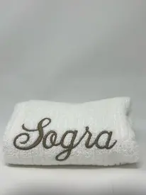Toalha de Rosto Bordada Sogra Classico
