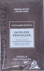 Envelope de Mineral Perfumado Acqua Aroma para Dia a Dia Cedro e Noz Moscada